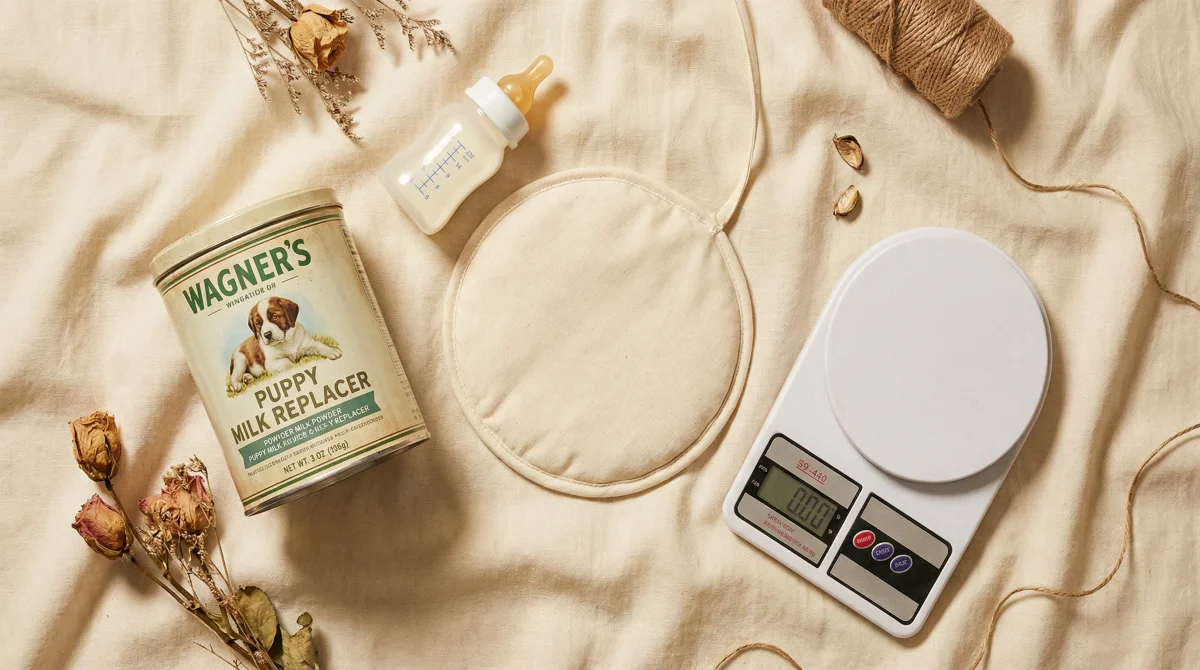 Producten voor moederloze pups